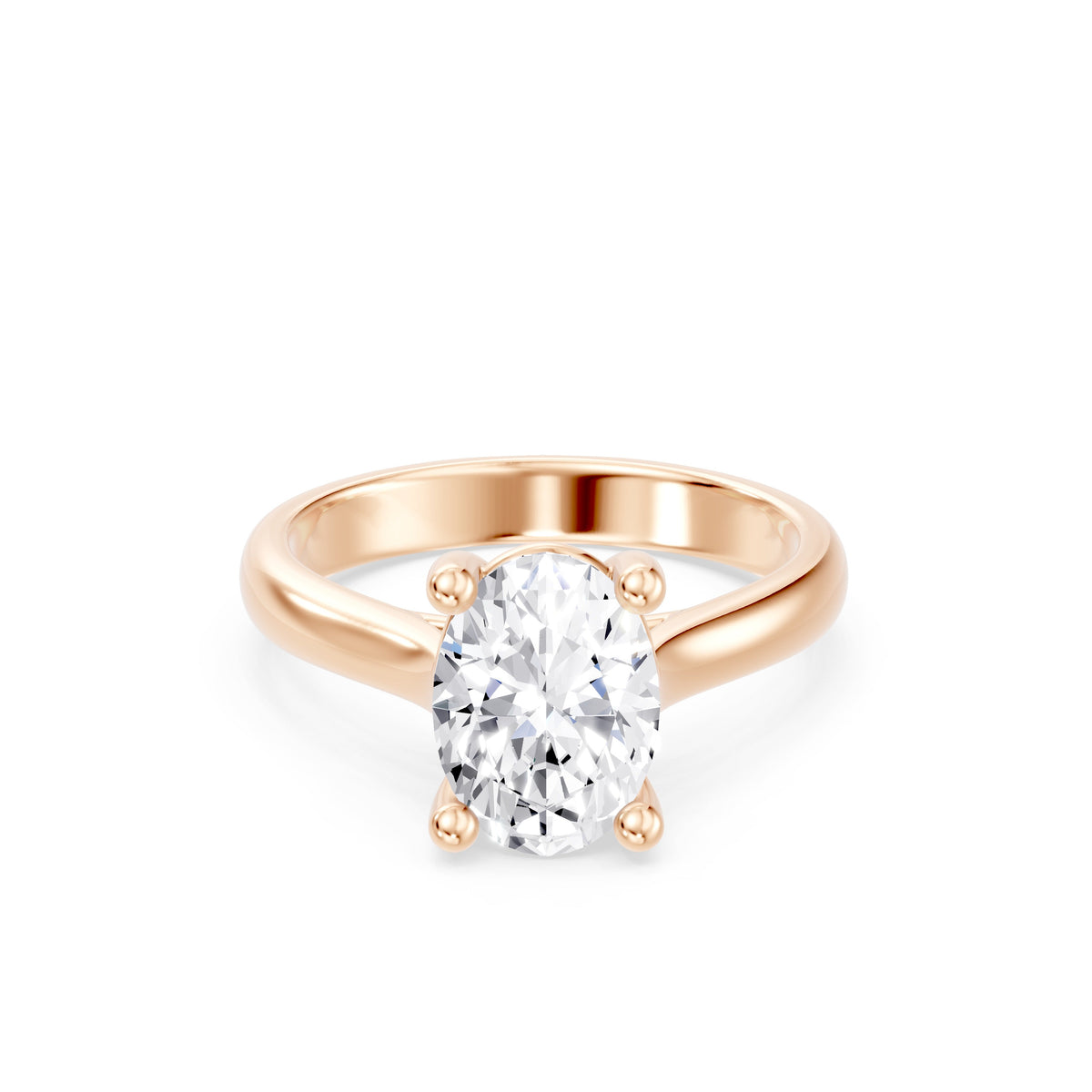 The Odette Oval Solitaire Engagement Ring