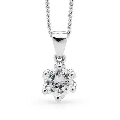 Cubic Zirconia Pendant 6 mm My Store