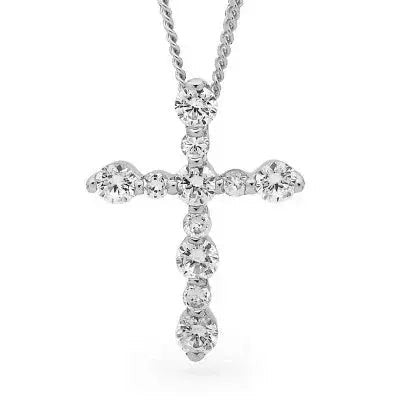 Cubic Zirconia Cross Pendant My Store