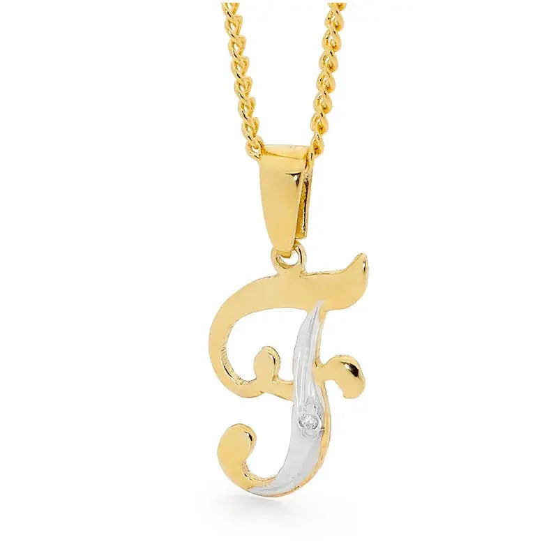 Diamond Initial Pendant F Giulia'secret