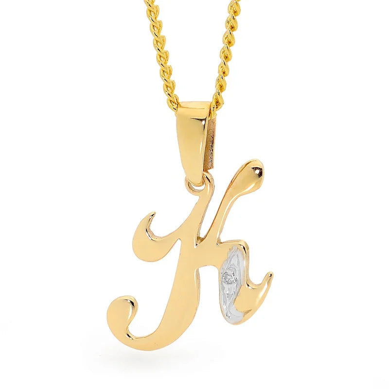 Diamond Initial Pendant K Giulia'secret