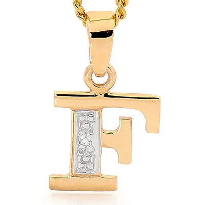 Diamond Initial Pendant F Giulia'secret
