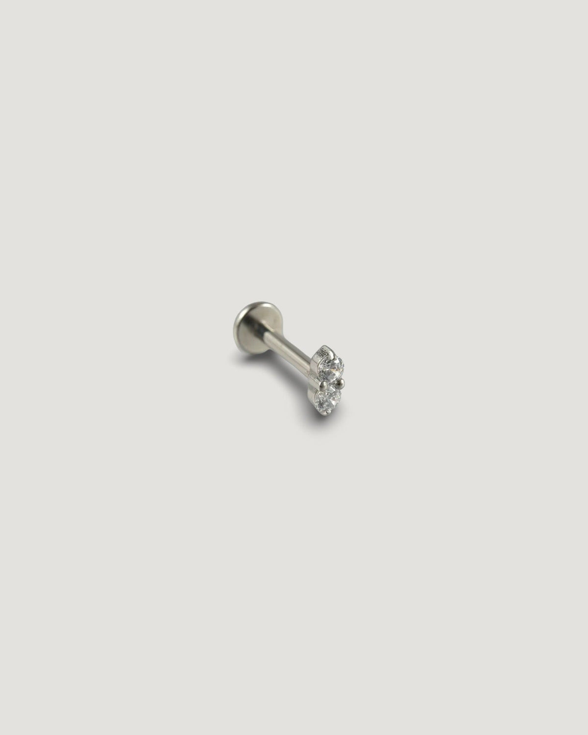 Double Clear Flatback Earring