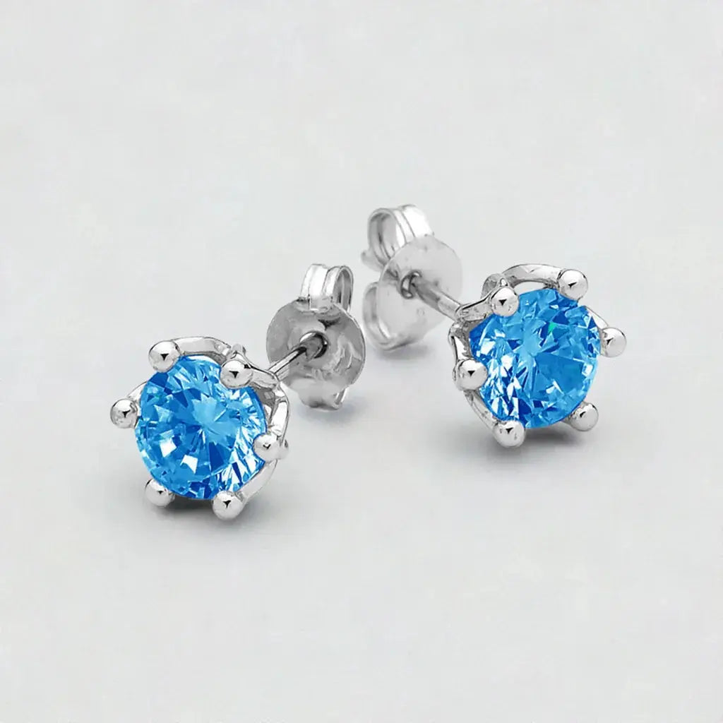 Aqua Blue Spinel Earrings My Store
