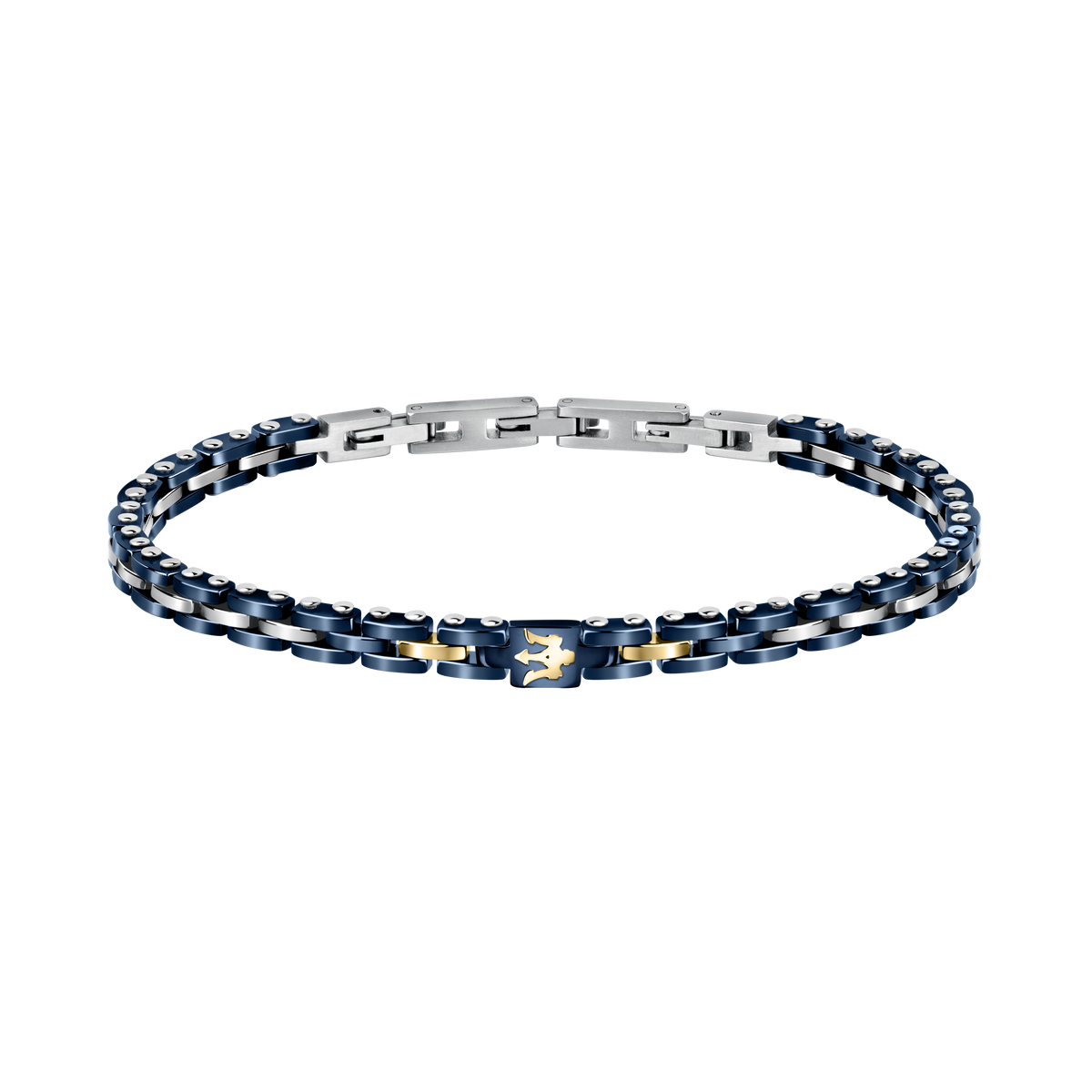 Maserati blue ceramic and gold bracelet