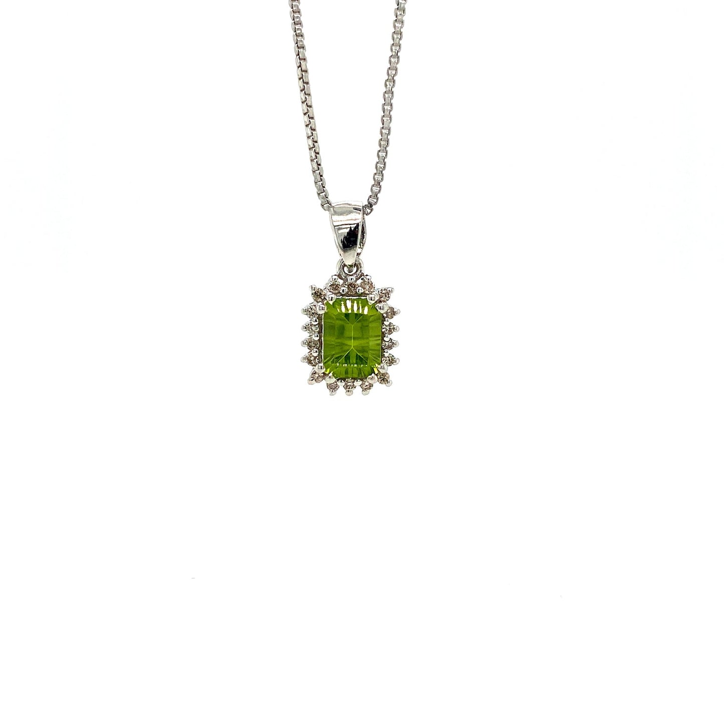 Peridot Jewellery Set in .925 Sterling Silver - KSS 63698