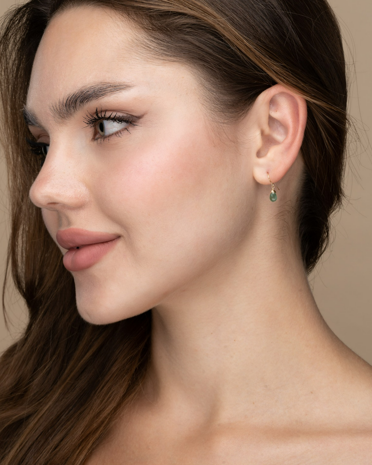 Mini Emerald Earrings