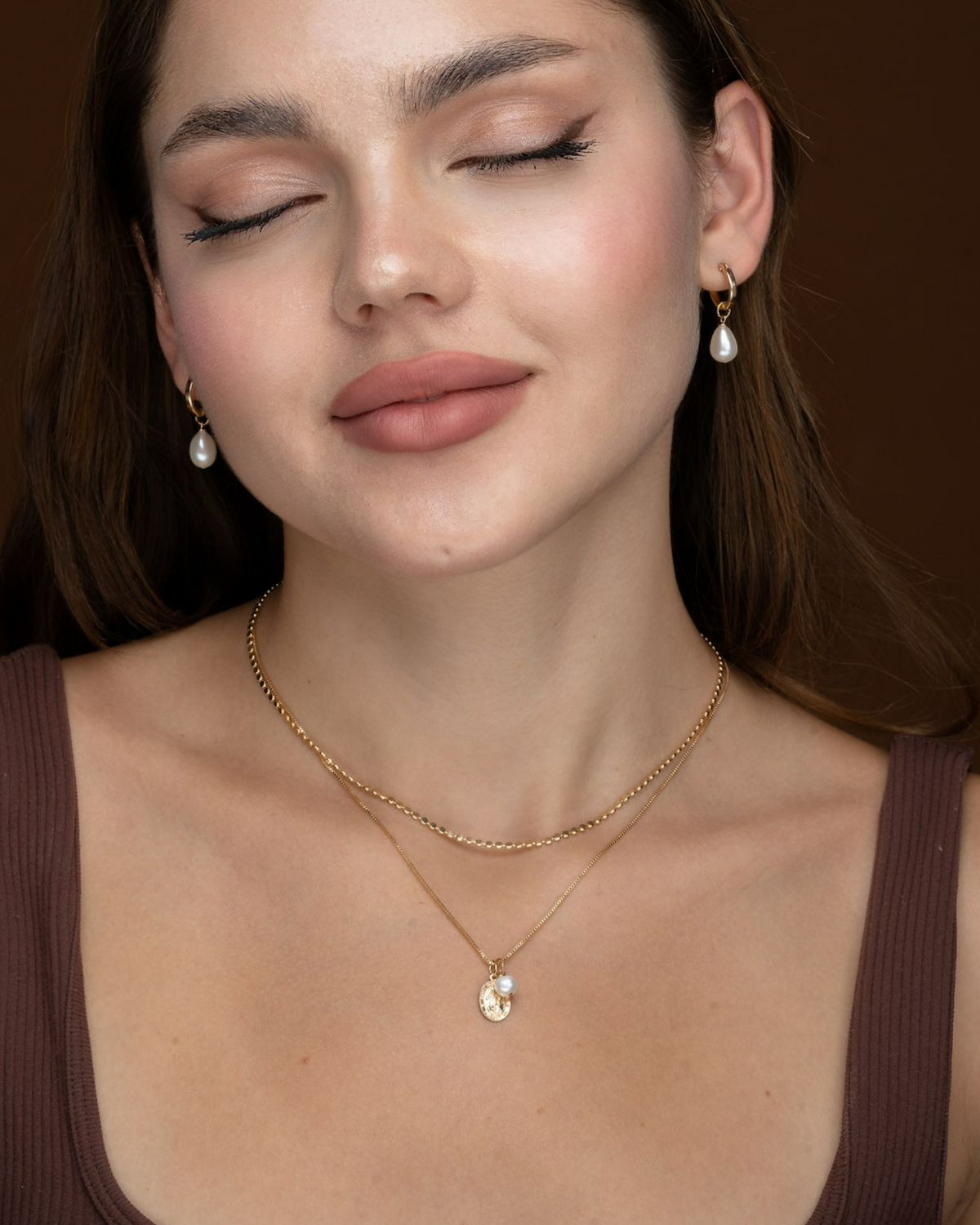 Teardrop Huggie Hoop Earrings