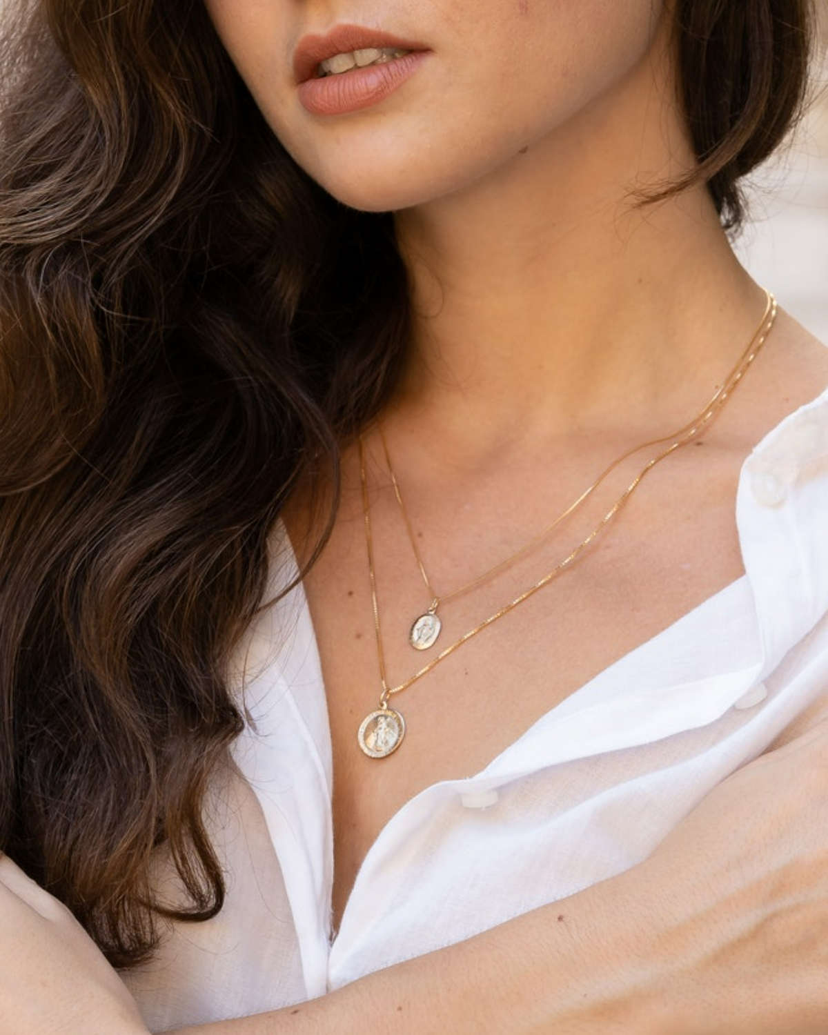Mini Virgin Mary Necklace