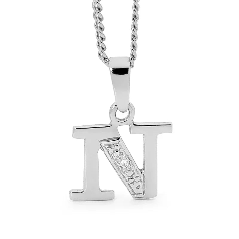 Diamond Set Initial N - White Gold Giulia'secret