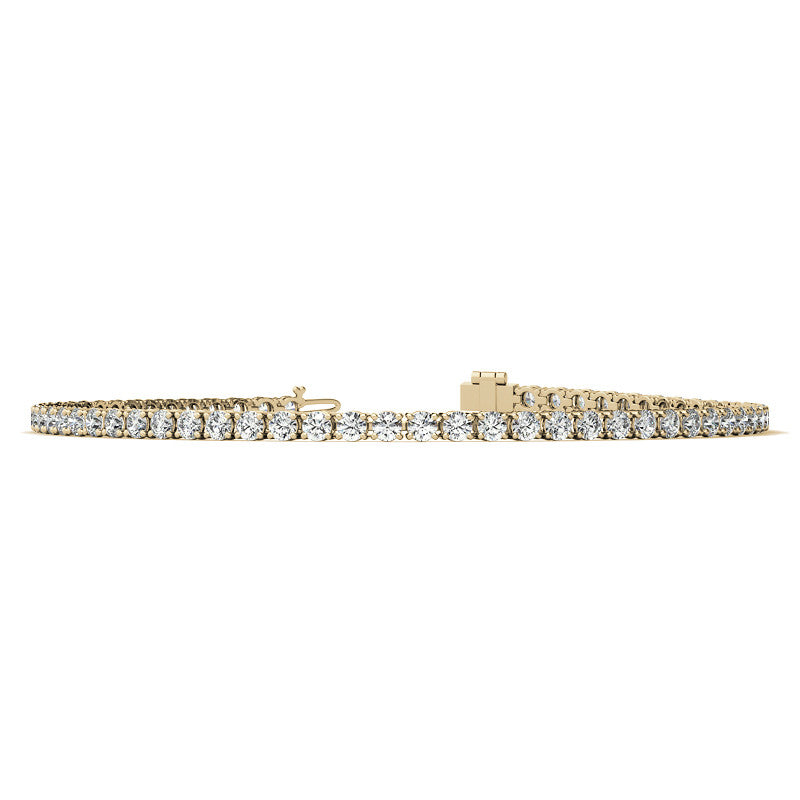 3.50 CTW Lab Grown Diamond Tennis Bracelet in 14kt White/Yellow Gold