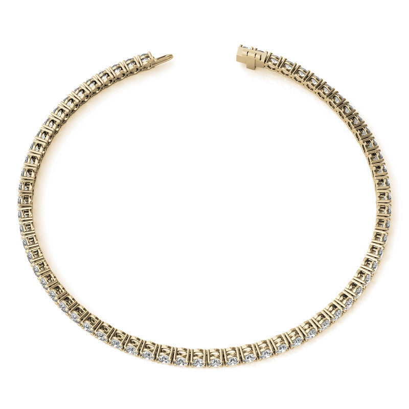 3.50 CTW Lab Grown Diamond Tennis Bracelet in 14kt White/Yellow Gold