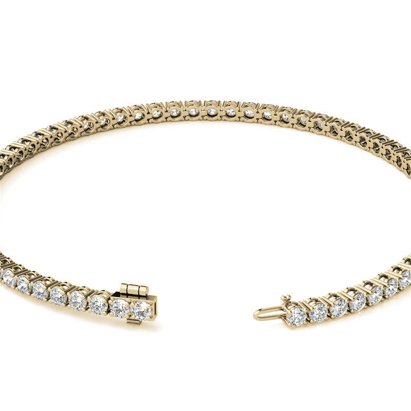 3.50 CTW Lab Grown Diamond Tennis Bracelet in 14kt White/Yellow Gold