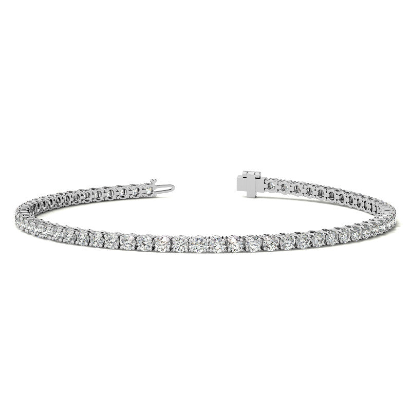 3.50 CTW Lab Grown Diamond Tennis Bracelet in 14kt White/Yellow Gold