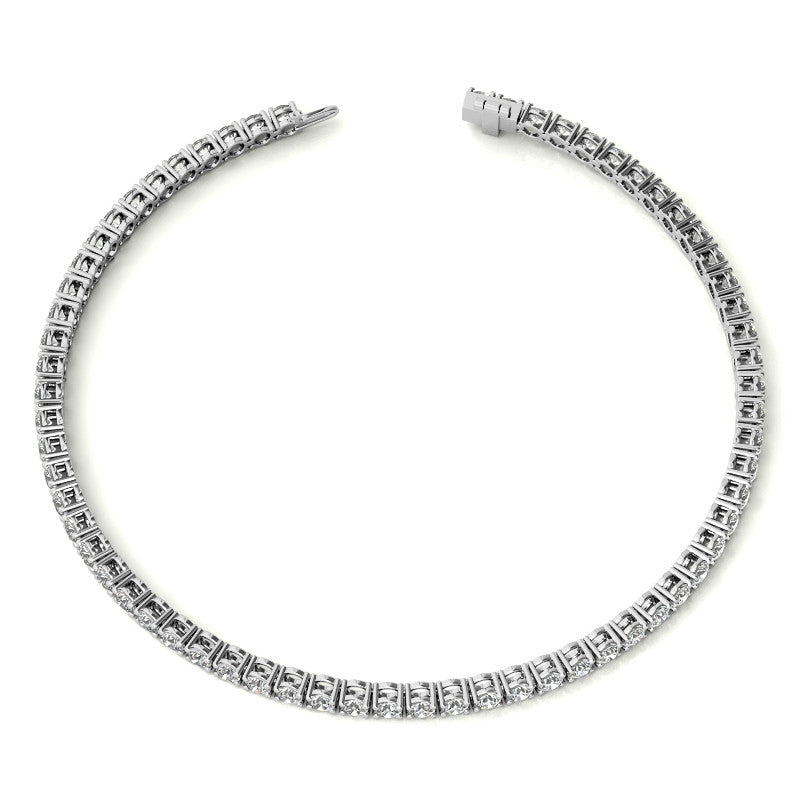 3.50 CTW Lab Grown Diamond Tennis Bracelet in 14kt White/Yellow Gold