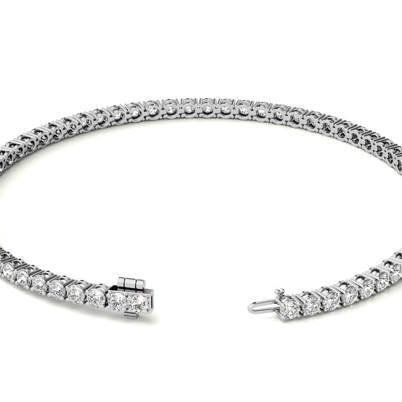 3.50 CTW Lab Grown Diamond Tennis Bracelet in 14kt White/Yellow Gold