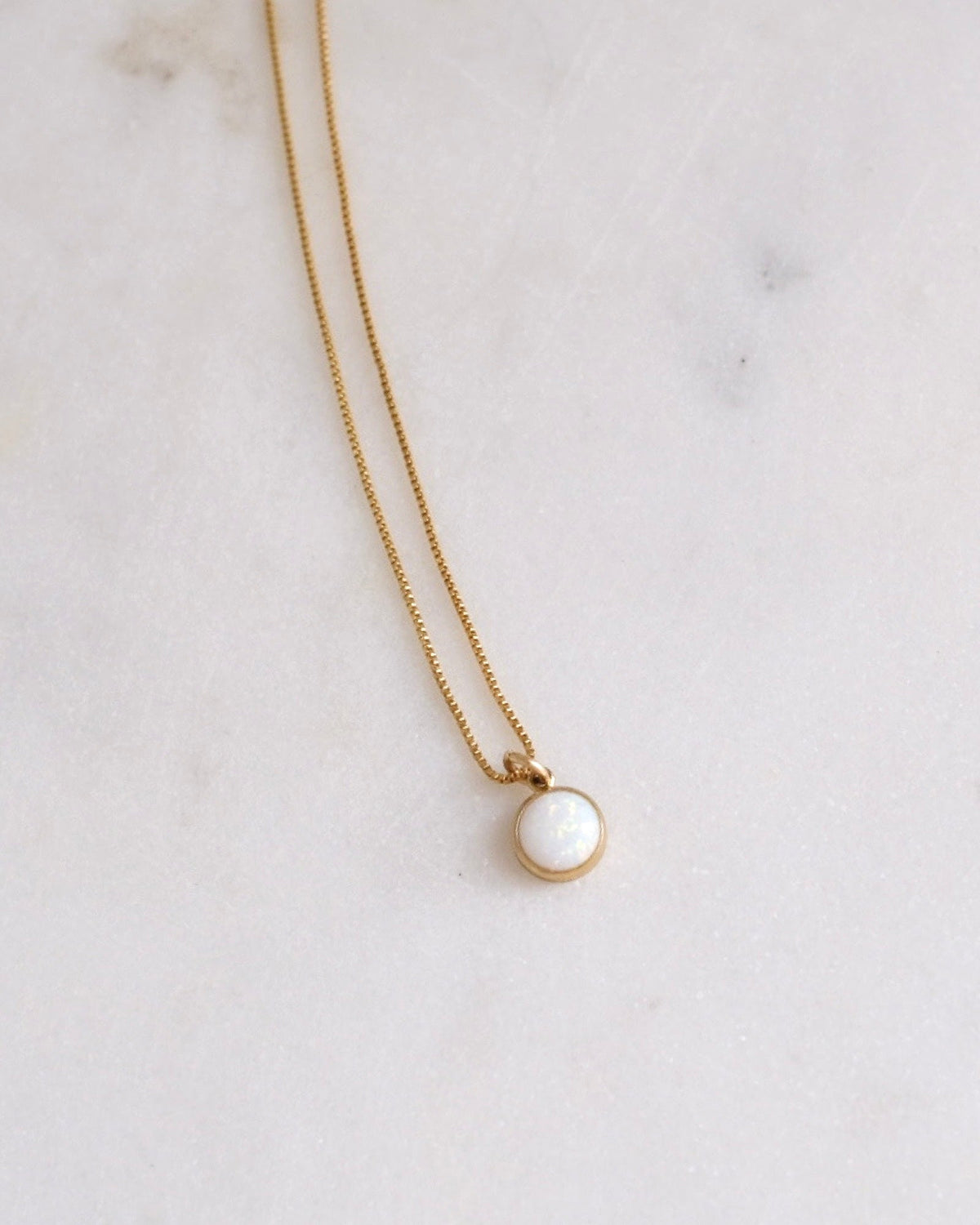 Opal Lily Necklace
