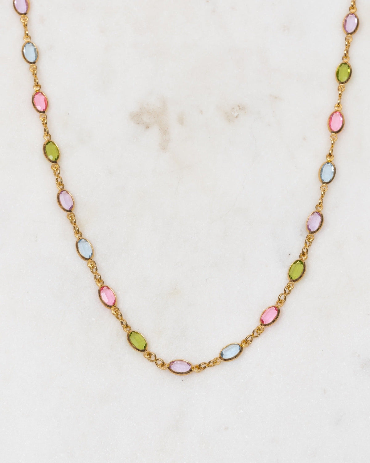 Margaret colourful Gold Necklace