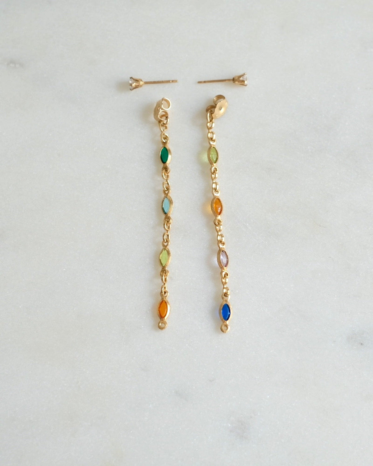Gisela Back Post Stud Earrings