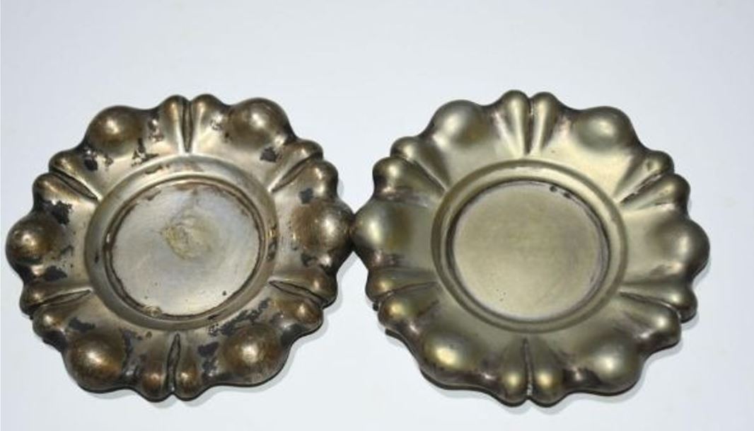 Antique Austro-Hungarian 800 Silver Coasters | Pair | Vintage Silverware