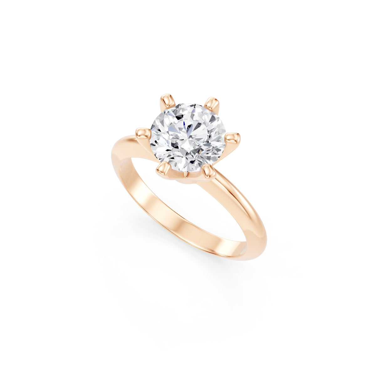 The Crown solitaire engagement ring — 2.00ct D colour VS2 lab-grown diamond in 18ct gold, image 4 of 5
