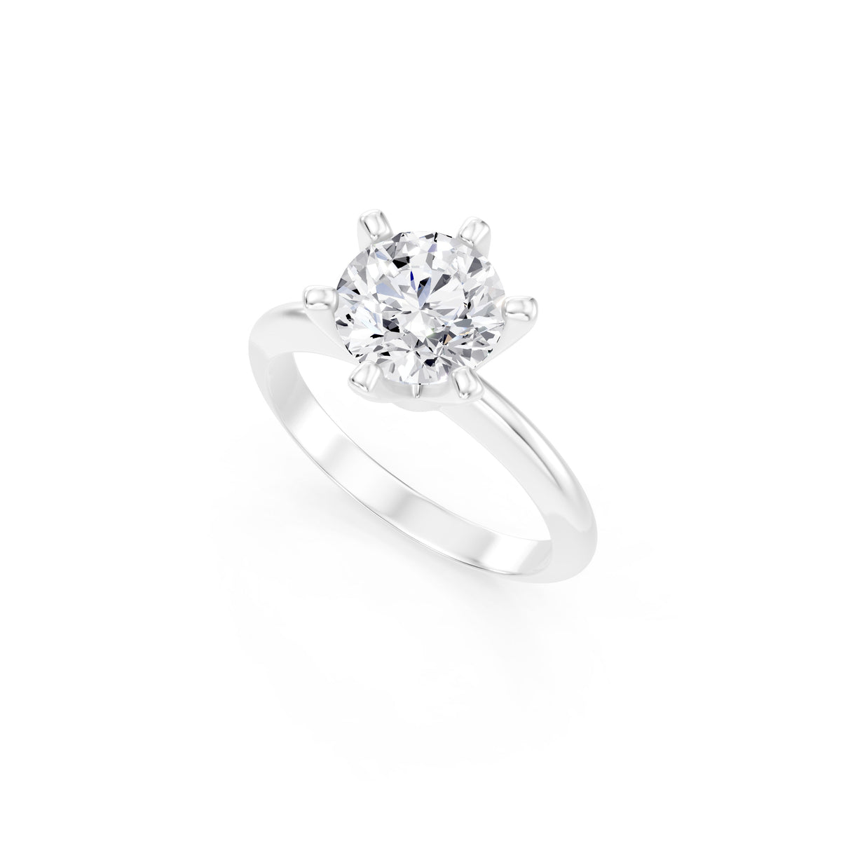 The Crown solitaire engagement ring — 2.00ct D colour VS2 lab-grown diamond in 18ct gold, image 5 of 5