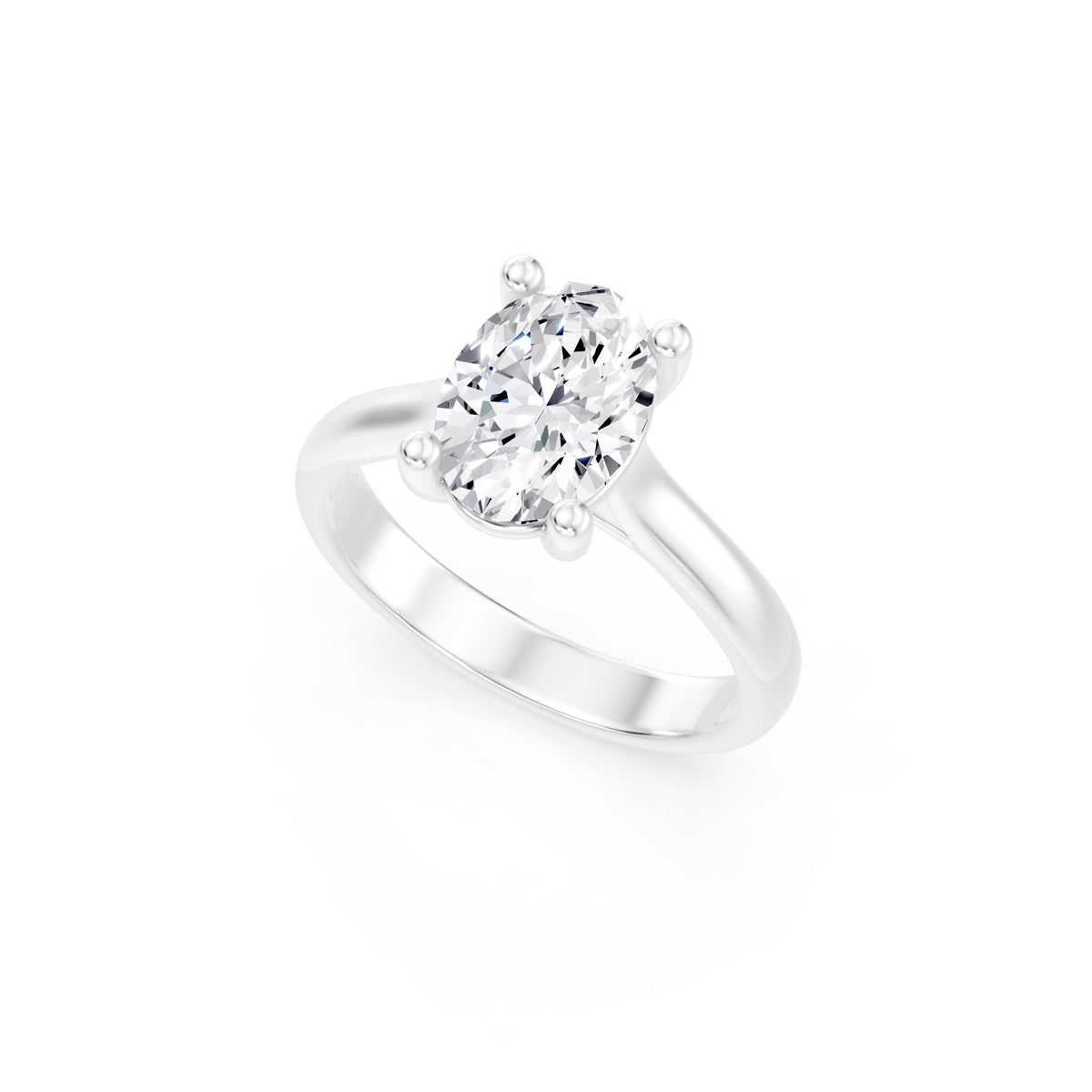 The Odette Oval Solitaire Engagement Ring