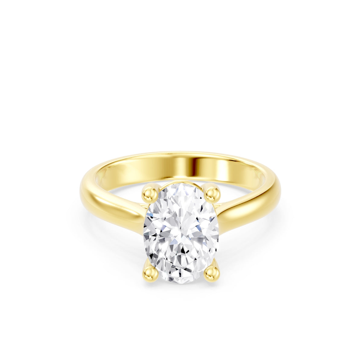 The Odette Oval Solitaire Engagement Ring