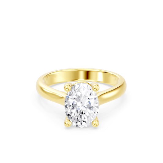 The Odette Oval Solitaire Engagement Ring