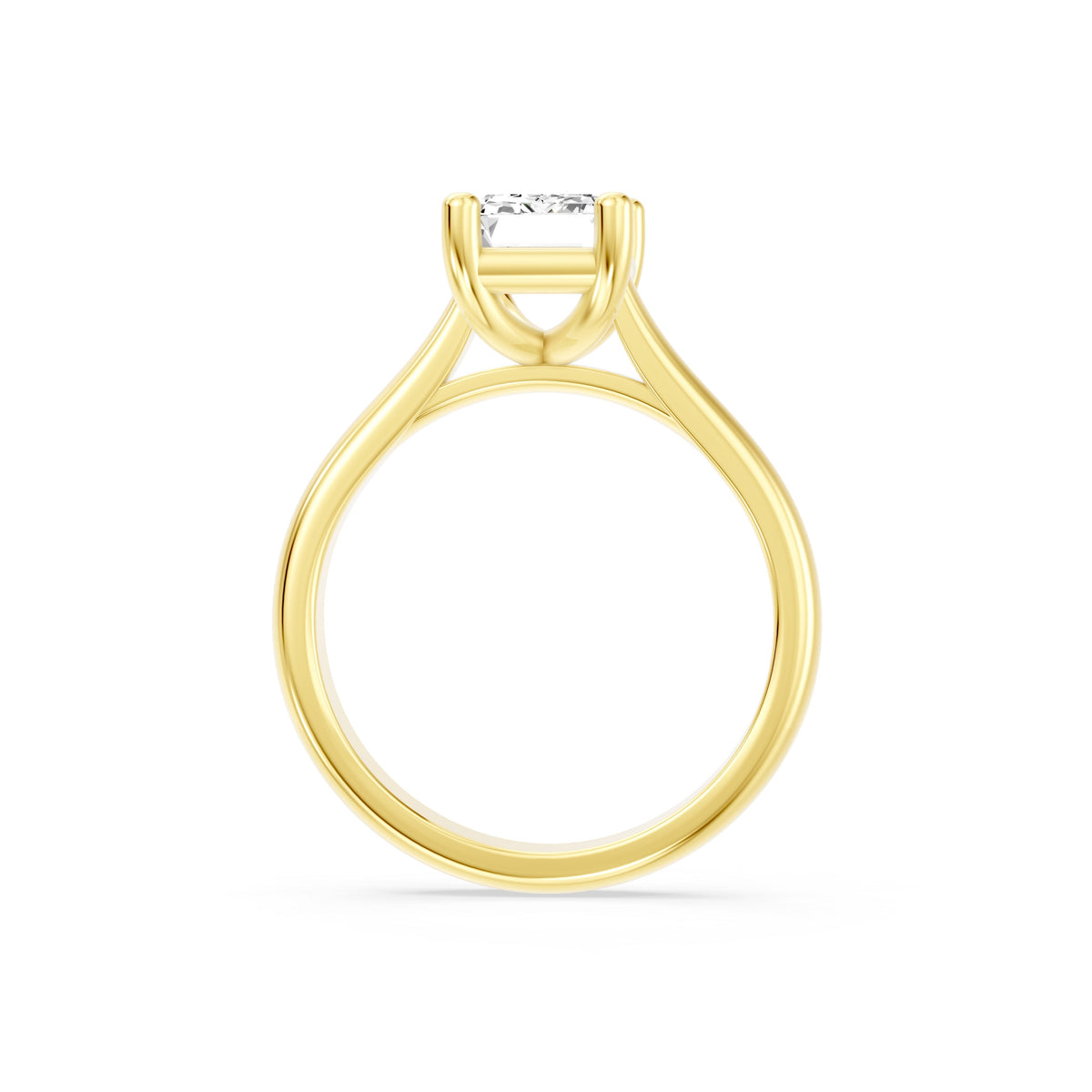 The Elaura Emerald Solitaire Engagement Ring