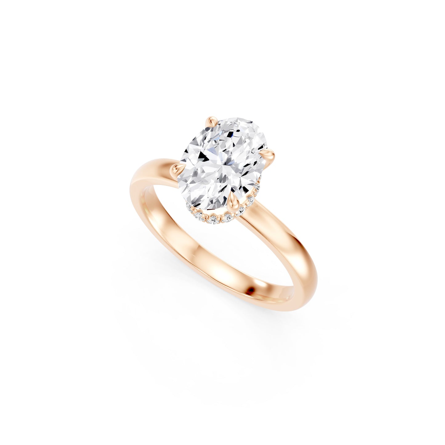 The Hidden Odette Oval Engagement Ring