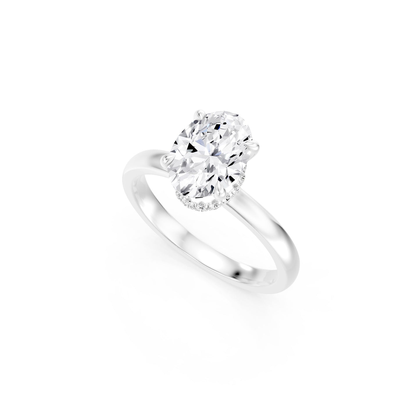 The Hidden Odette Oval Engagement Ring
