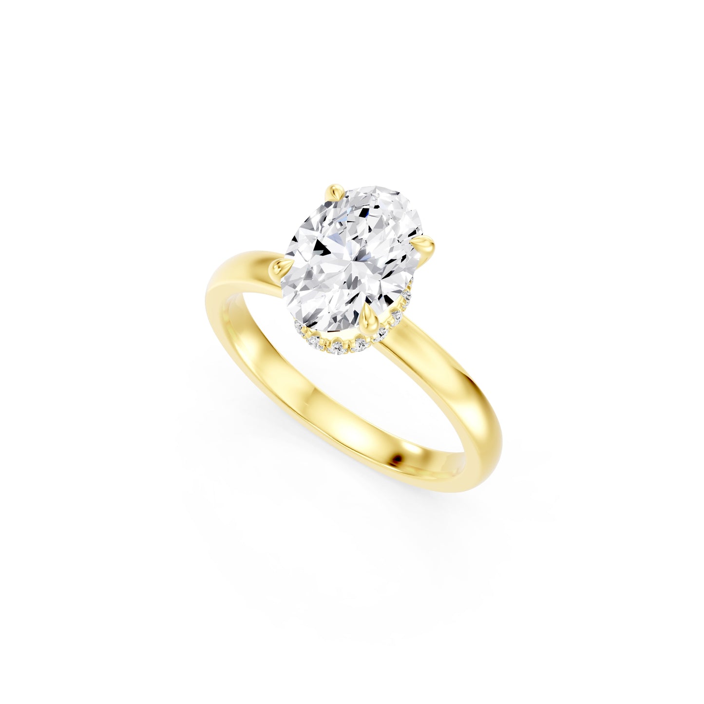 The Hidden Odette Oval Engagement Ring