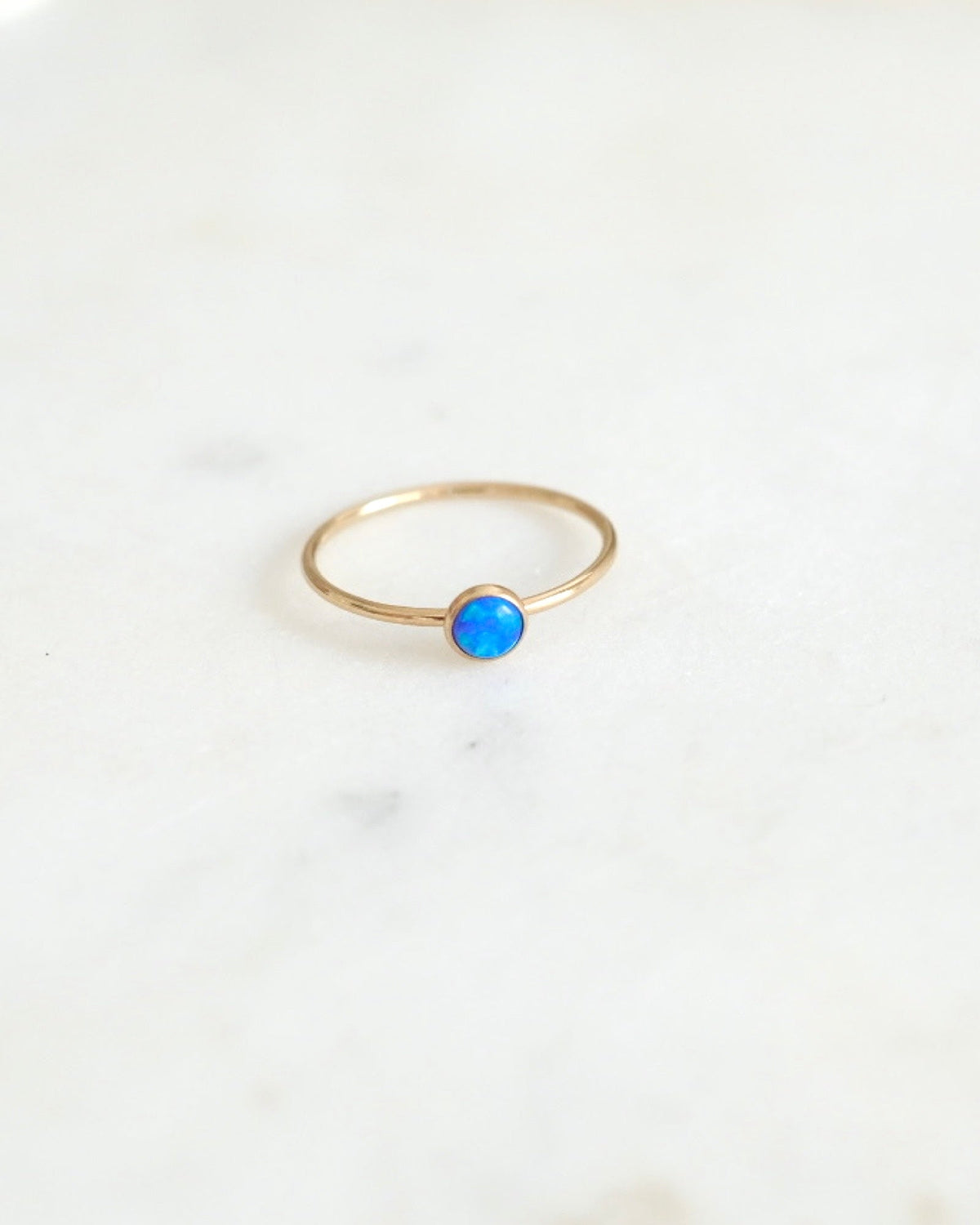 Blue Opal Ring