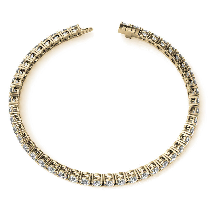 6.5 CTW Lab Grown Diamond Tennis Bracelet in 14kt White/Yellow Gold (G/Vs) AGI Certified