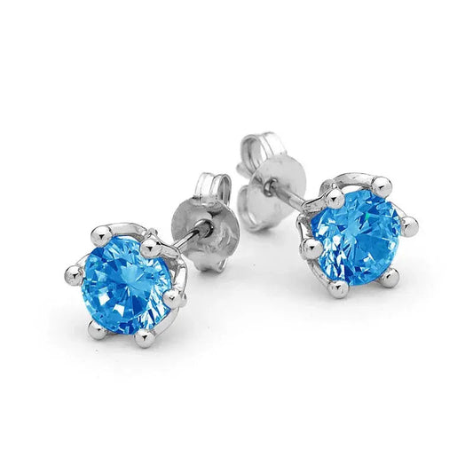 Aqua Blue Spinel Earrings My Store