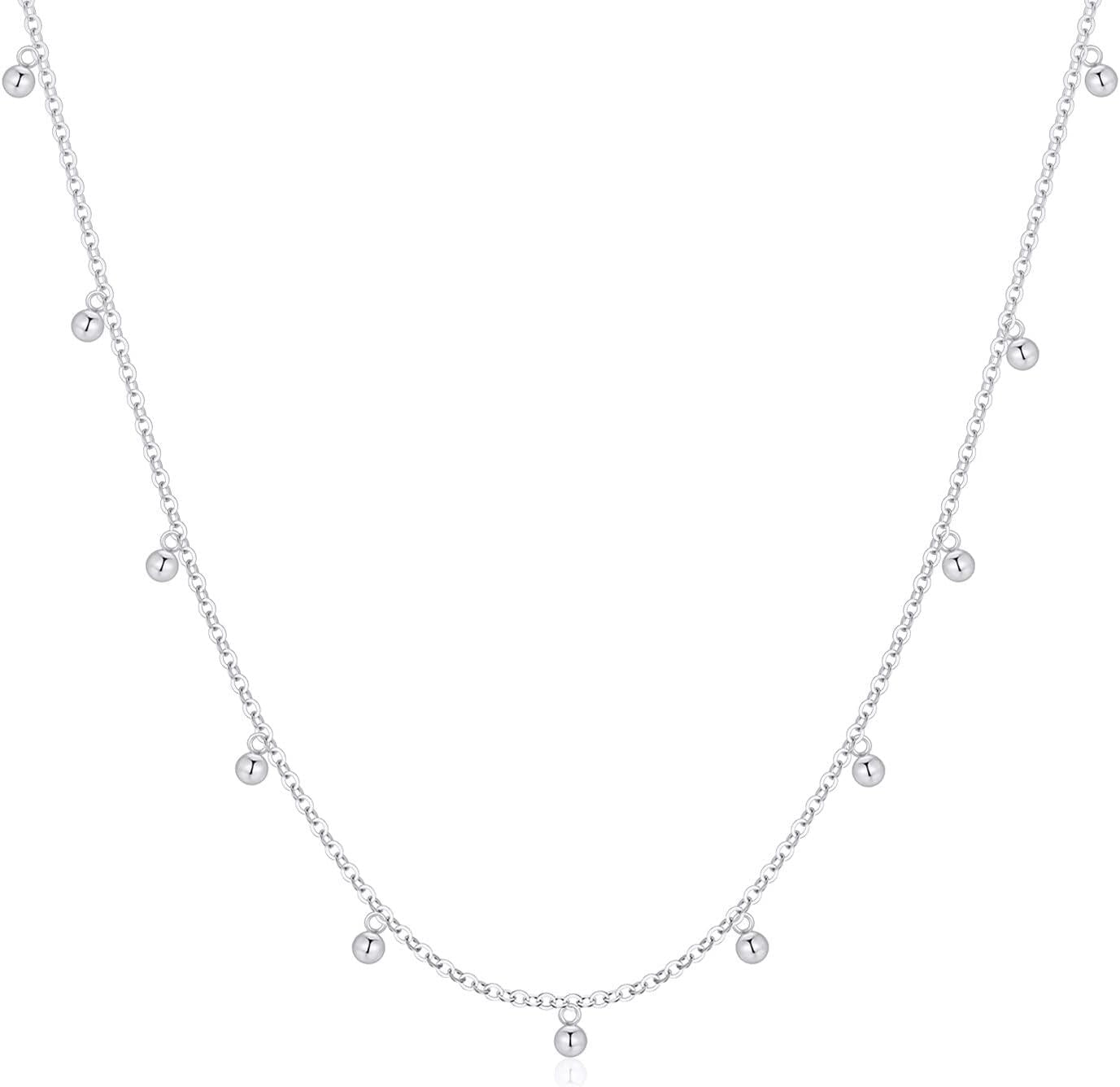 14K & 18K Gold Beaded Choker Necklace