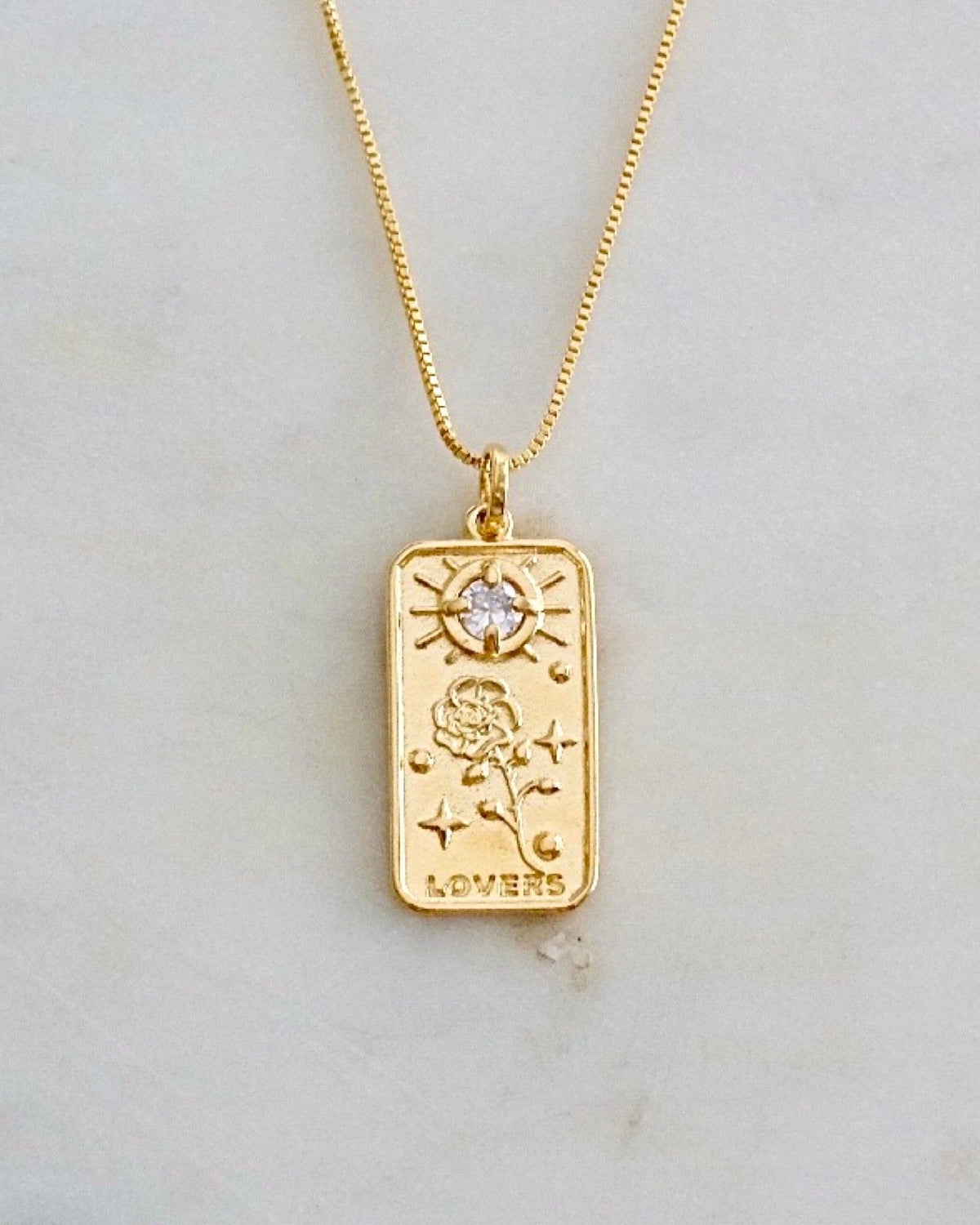 The Lovers Tarot Necklace