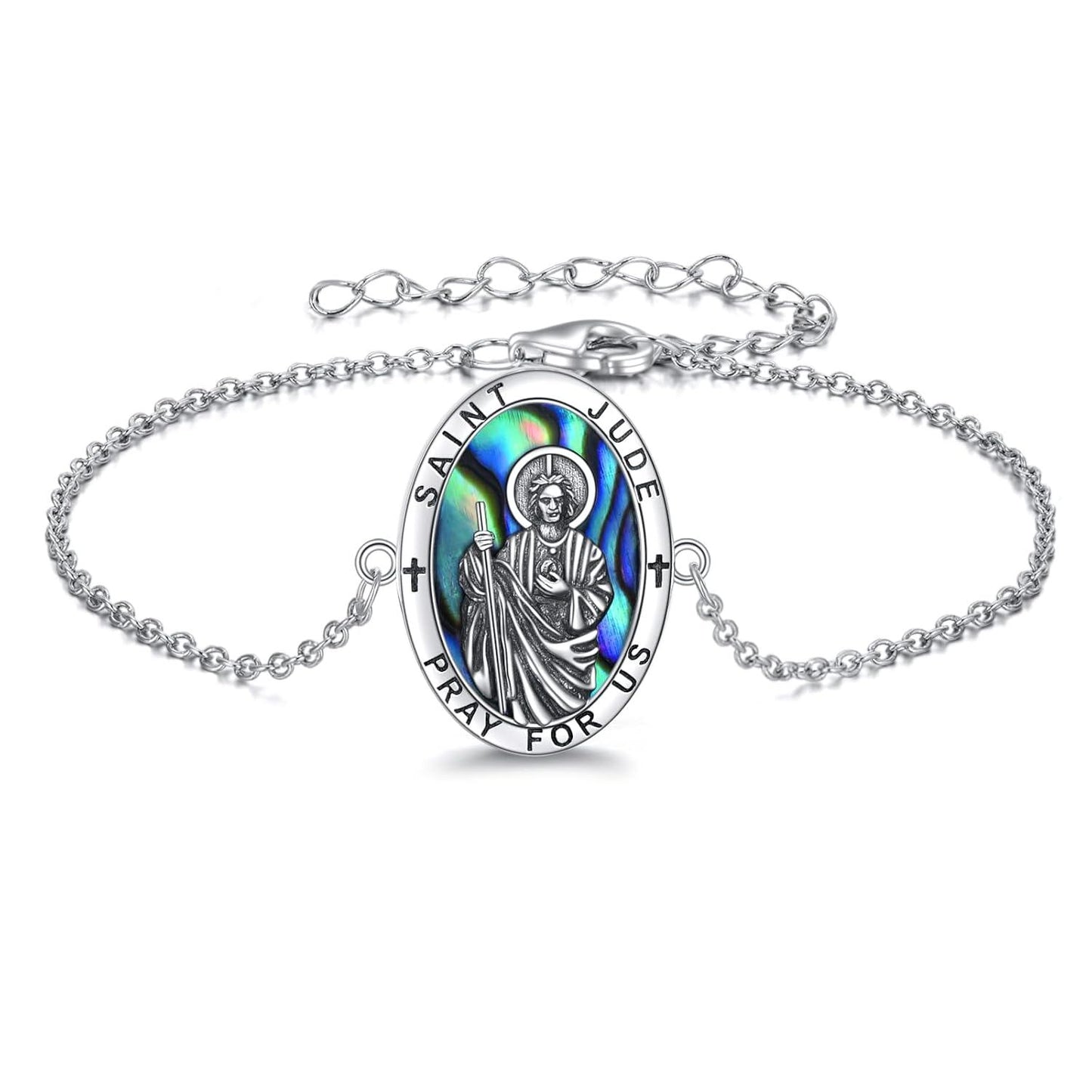 14K Gold Saint Jude Medal Bracelet