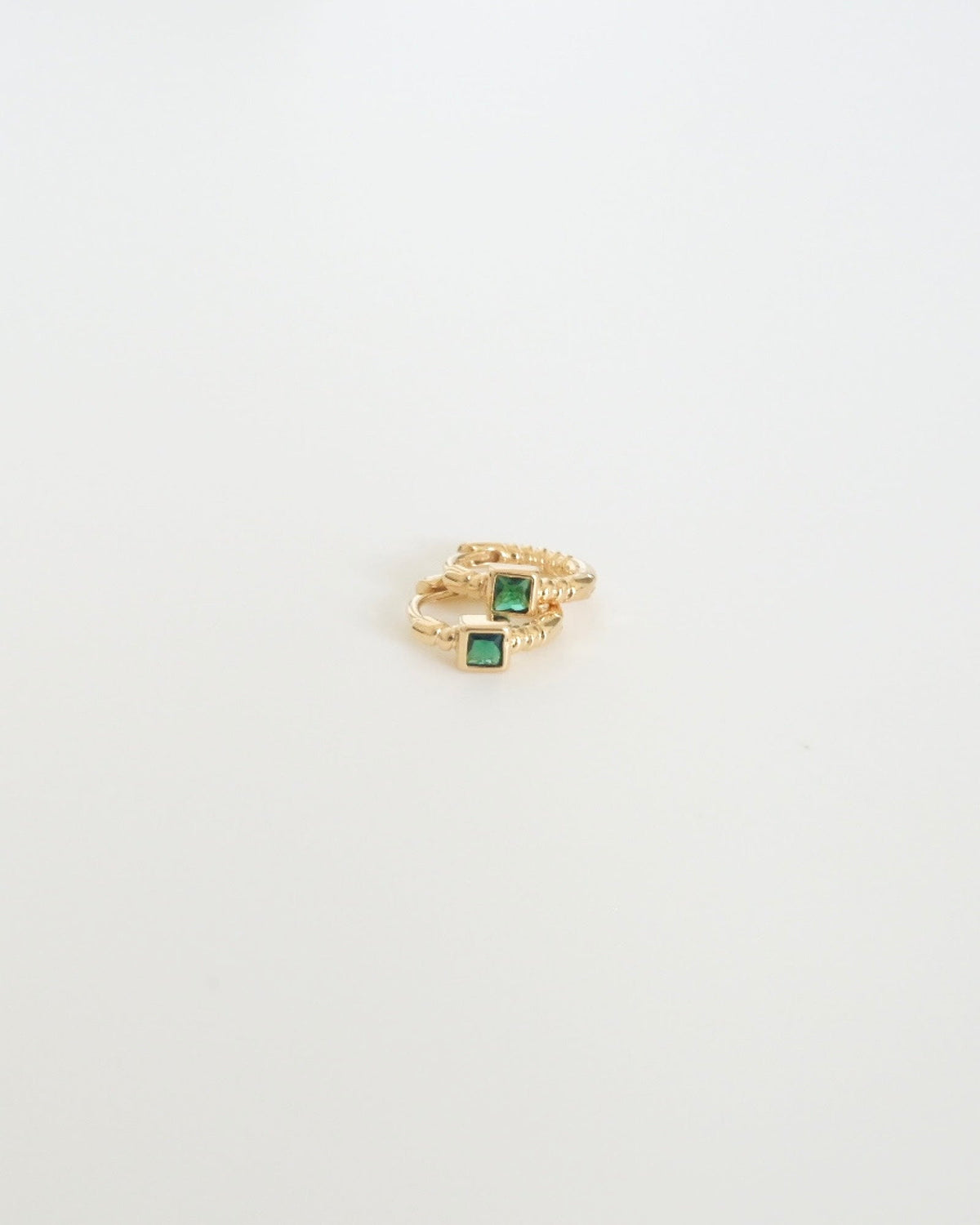 Kianna Green Hoop Earrings