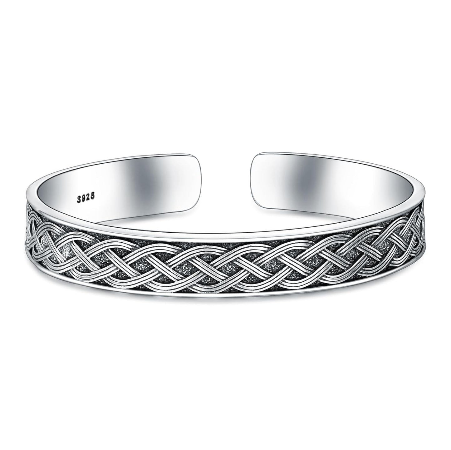 Sterling Silver Celtic Knot Adjustable Cuff Bracelet