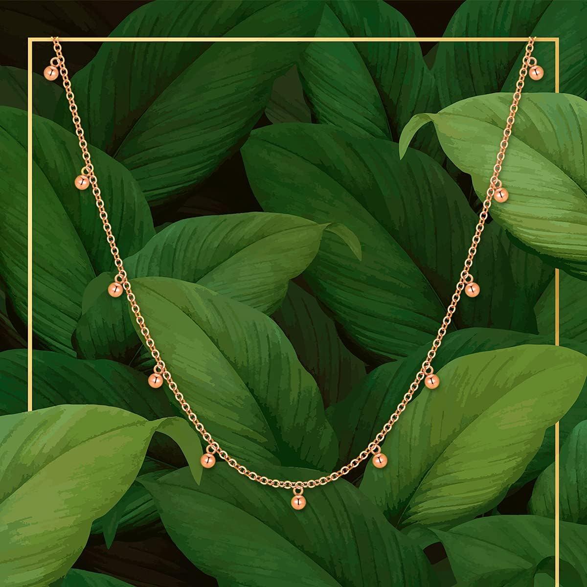 14K & 18K Gold Beaded Choker Necklace