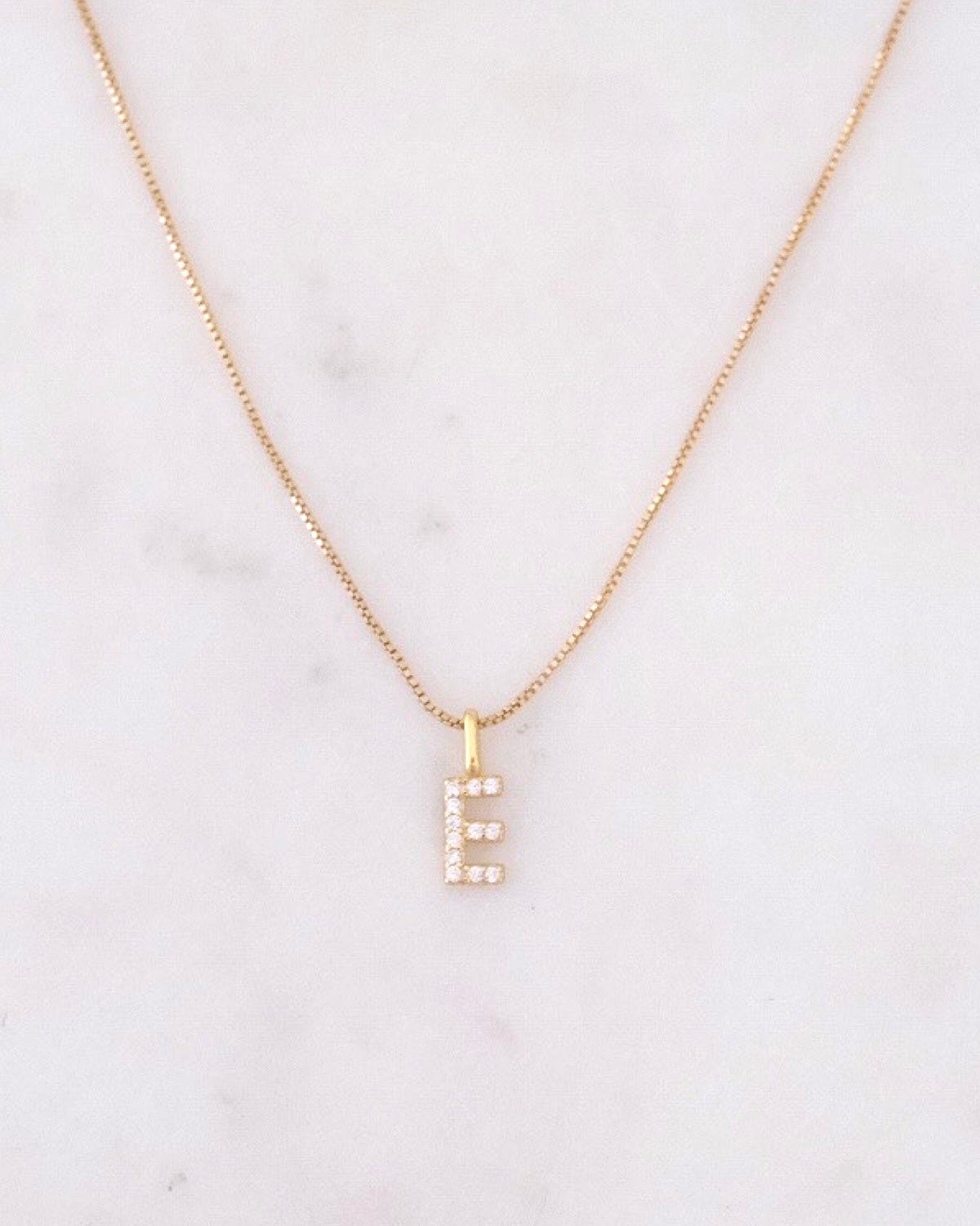A-Z Pave Initial necklaces