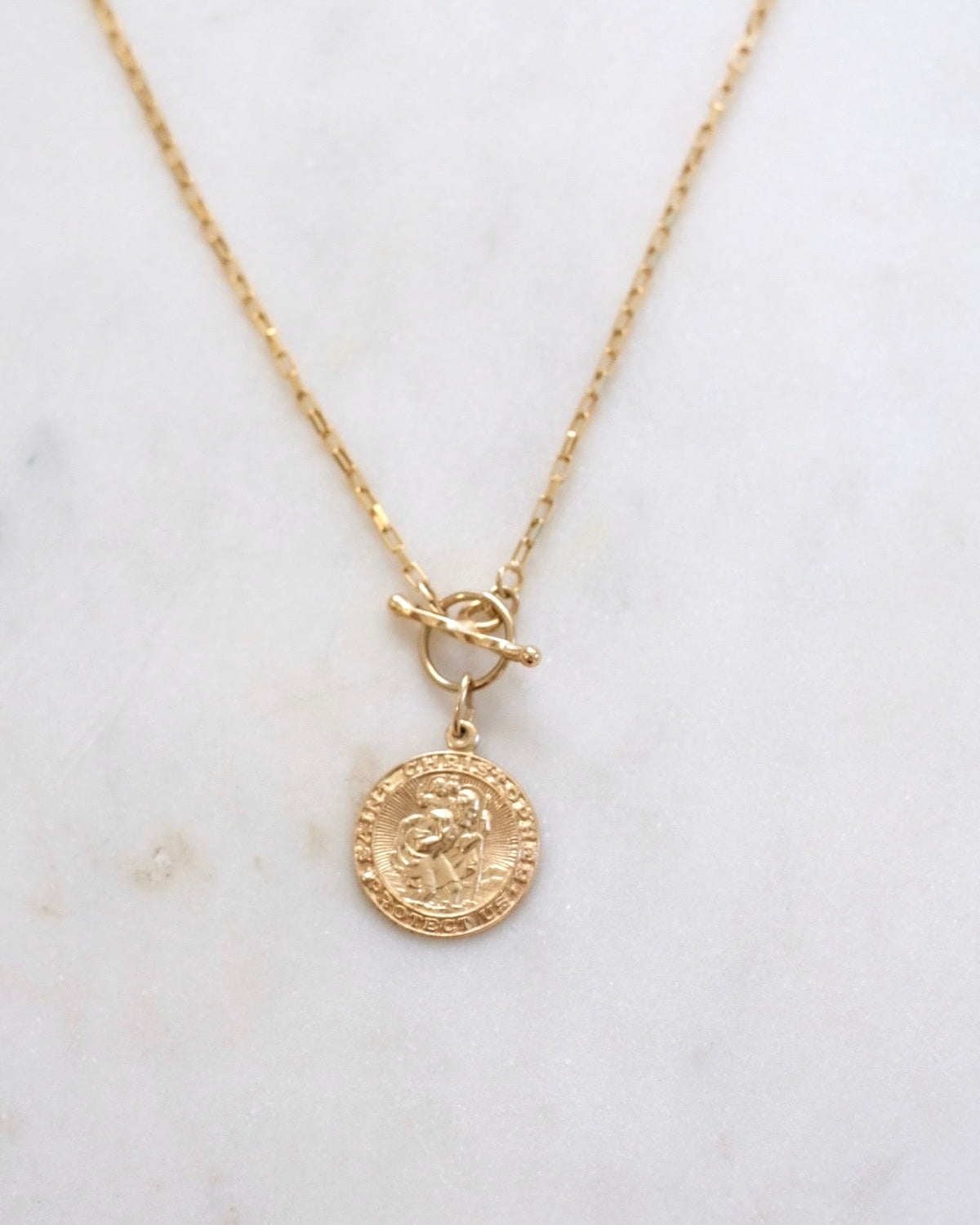 St Christopher Lock Necklace
