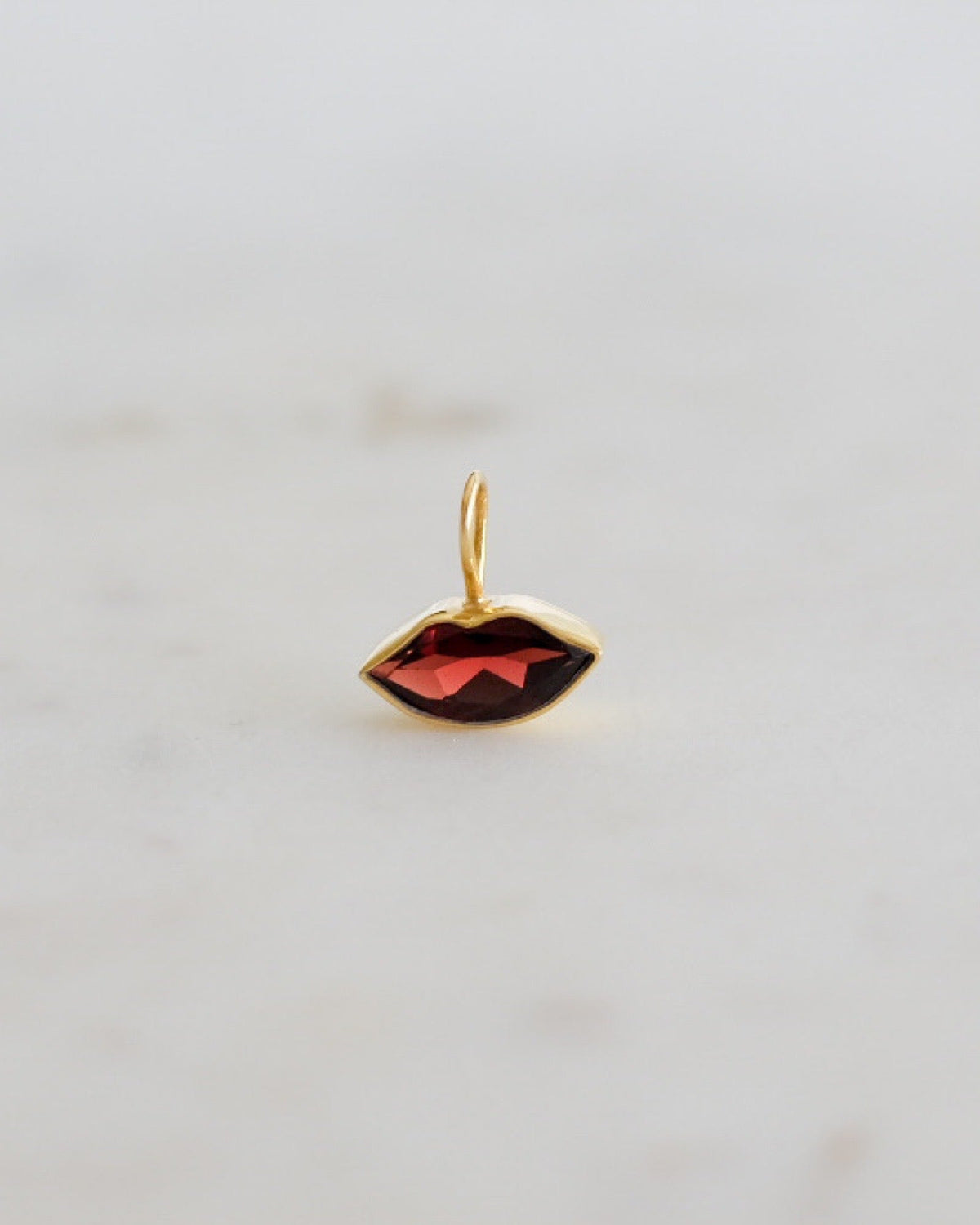 Garnet Kiss Necklace