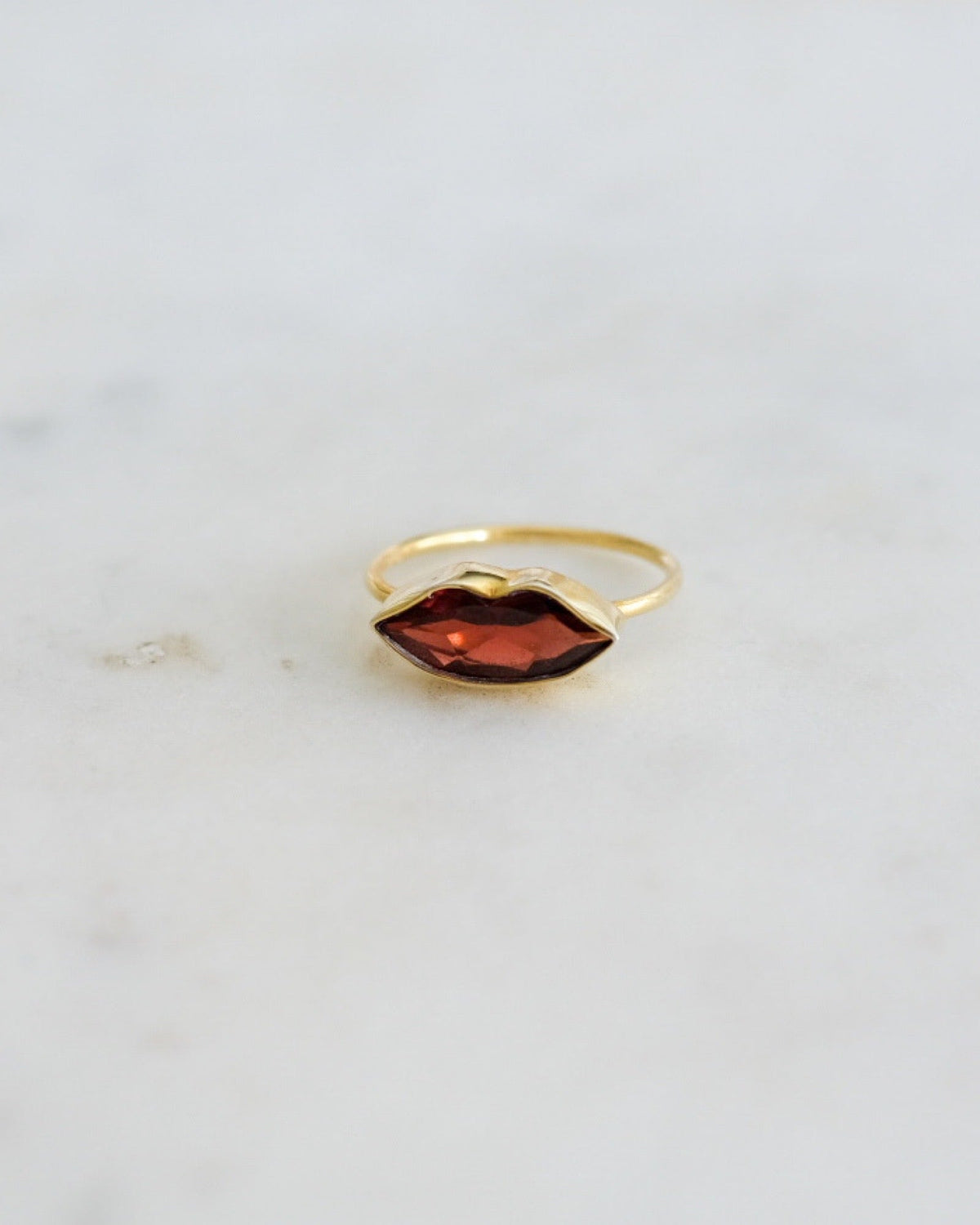 Garnet Kiss Ring