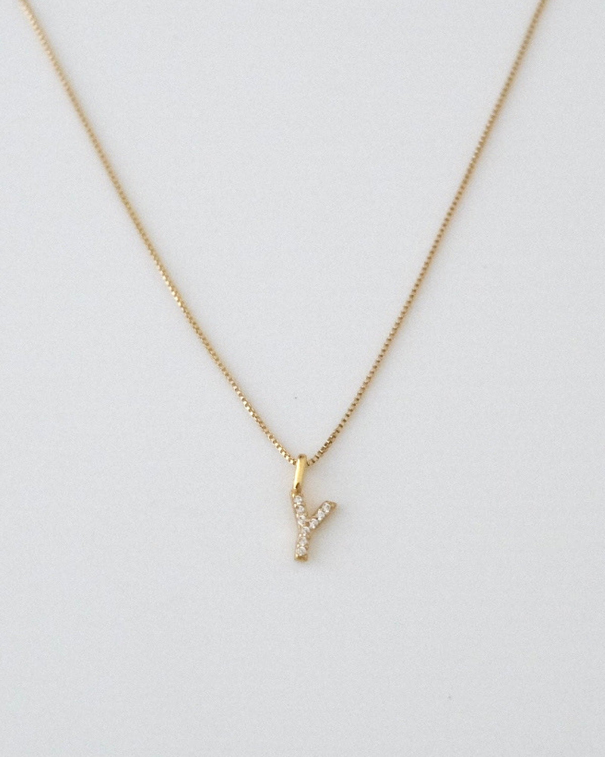 A-Z Pave Initial necklaces