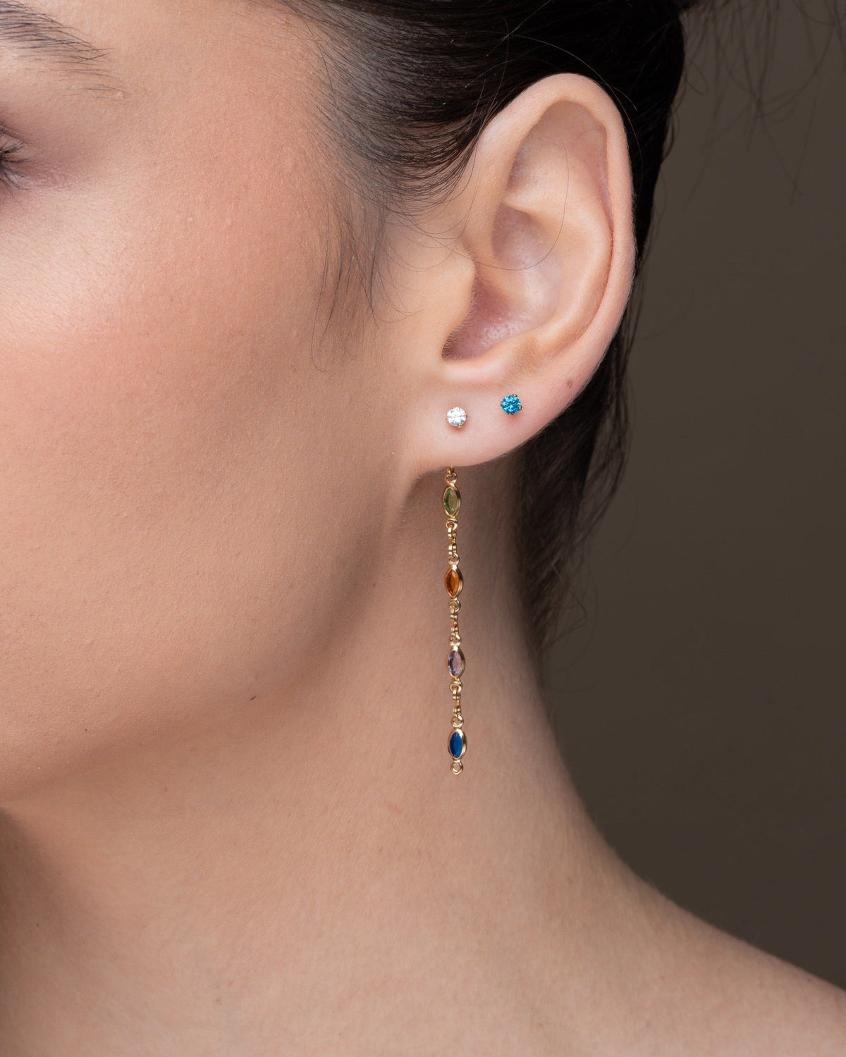 Gisela Back Post Stud Earrings