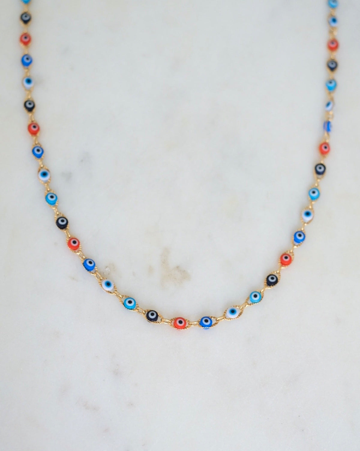 Evil Eye Beaded Necklace