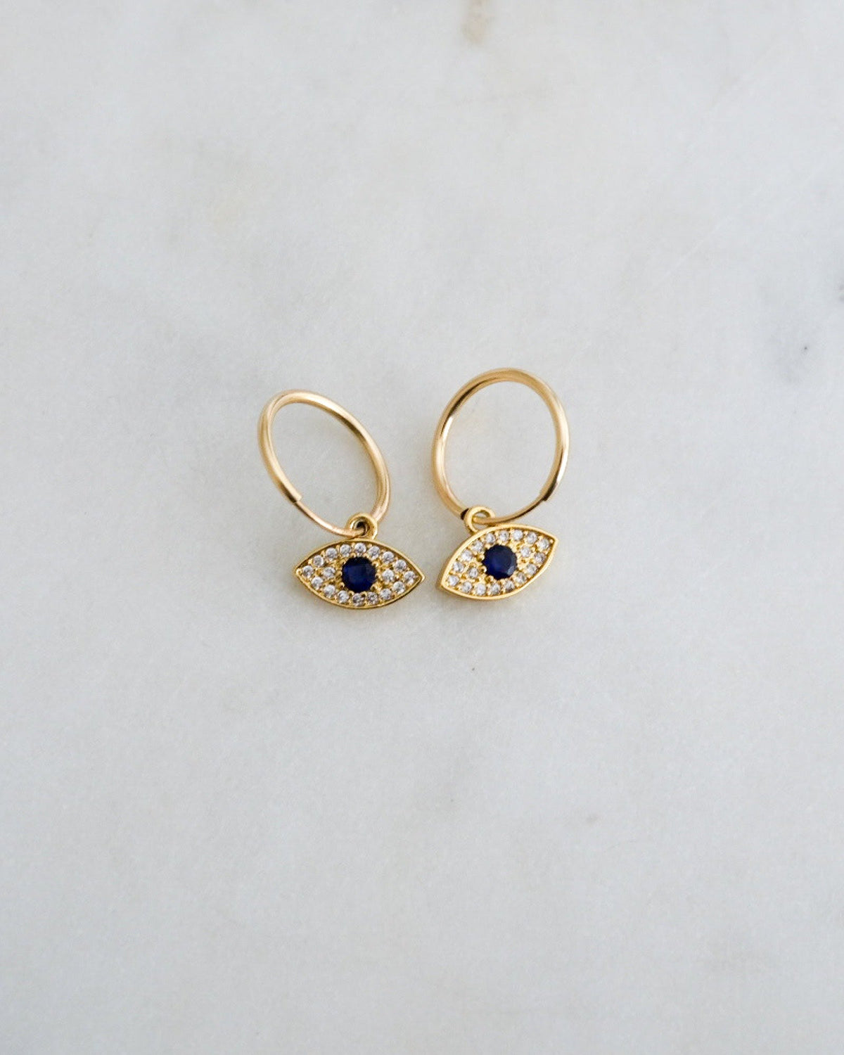 Evil Eye Hoop Earrings